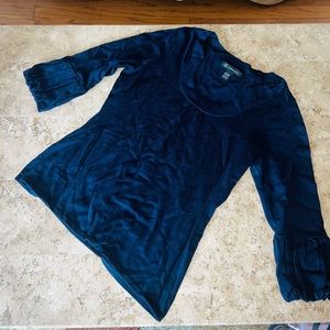 INC Silk Shirt with Bubble Sleeves